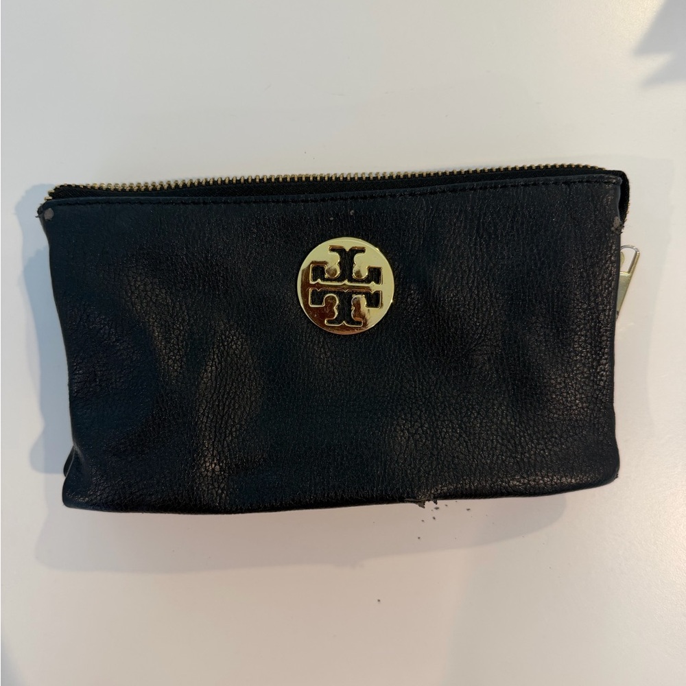 Tory Burch Black Leather Pouch